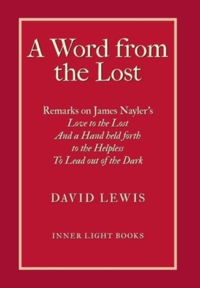 Cover for David Lewis · A Word from the Lost (Innbunden bok) (2019)