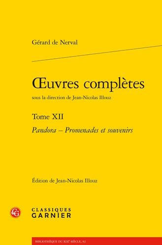 Cover for Gerard De Nerval · Oeuvres Completes. Tome XII (Paperback Bog) (2022)