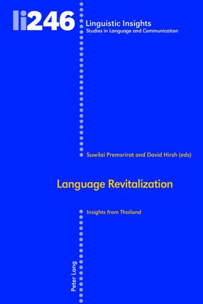 Cover for Language Revitalization: Insights from Thailand - Linguistic Insights (Hardcover Book) [New edition] (2018)