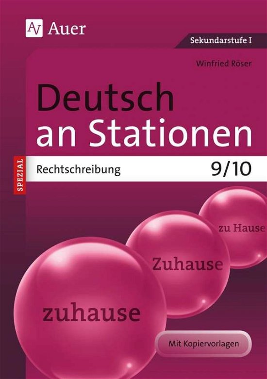 Cover for Röser · Deutsch an Stationen.Rechts.9/10 (Book)