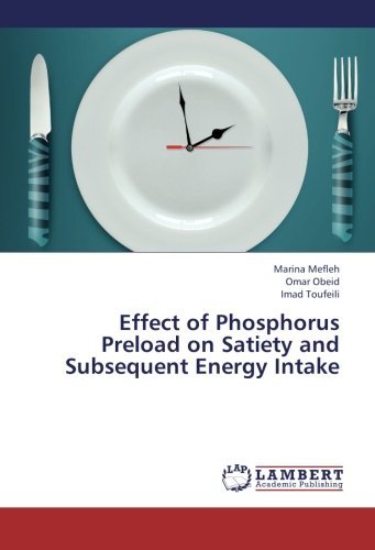 Cover for Imad Toufeili · Effect of Phosphorus Preload on Satiety and Subsequent Energy Intake (Paperback Bog) (2013)