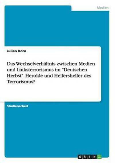 Cover for Dorn · Das Wechselverhältnis zwischen Med (Book) (2016)