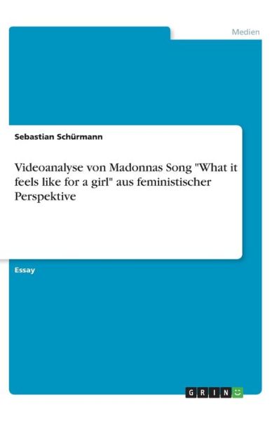 Cover for Schürmann · Videoanalyse von Madonnas Son (Book)