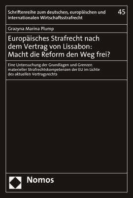 Cover for Plump · Europäisches Strafrecht nach dem (N/A) (2021)