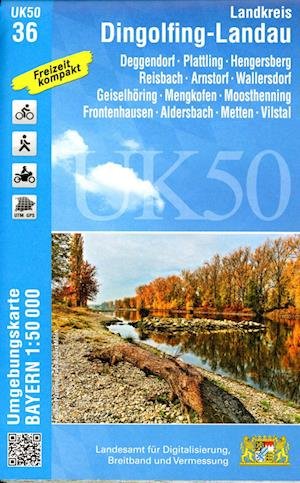 Cover for LDBV Bayern · Landkreis Dingolfing-Landau 1:50 000 (UK50-36) (Kort) (2022)