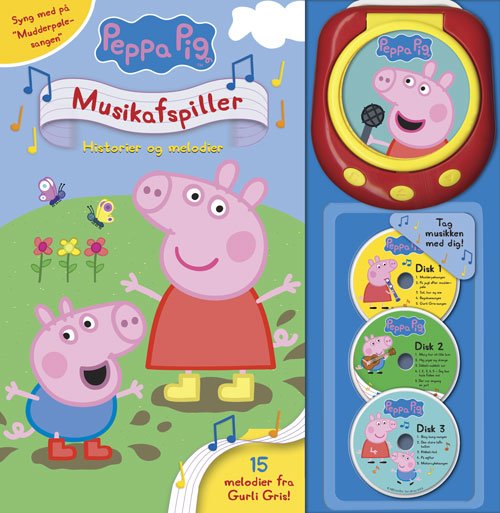Cover for Peppa Pig - Gurli Gris’ musikafspiller - Historier og melodier (med 15 sange) (Cardboard Book) [1º edição] (2020)