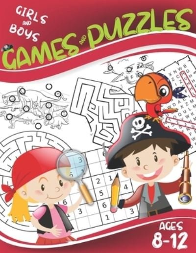 Cover for Pixa Education · Games and Puzzles Ages 8-12 (Paperback Bog) (2020)