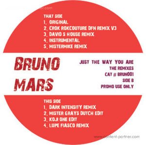 Cover for Bruno Mars · Just the Way You Are (The Remixes) (12&quot;) (2010)