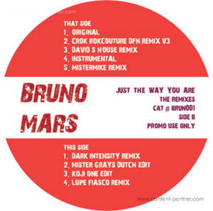 Cover for Bruno Mars · Just the Way You Are (The Remixes) (12&quot;) (2010)