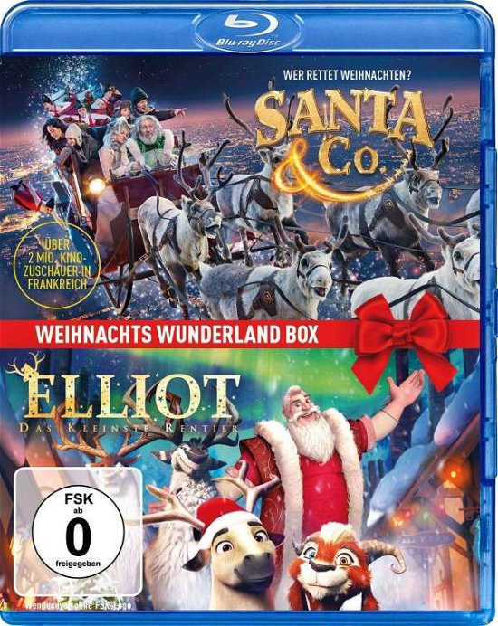 Cover for Chabat,alain / Tautou,audrey / Sanches,bruno/+ · Weihnachts Wunderland Box Santa &amp; Co.+elliot (Blu-ray) (2021)