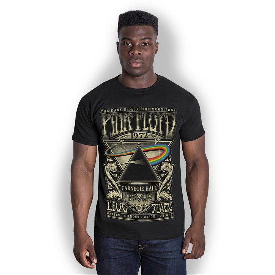 Cover for Pink Floyd · Pink Floyd Unisex T-Shirt: Carnegie Hall Poster (T-shirt) [size L] [Black - Unisex edition] (2016)