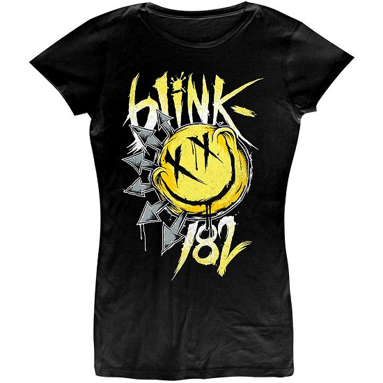 Blink-182 Ladies T-Shirt: Big Smile - Blink-182 - Merchandise - PHD - 5056187746977 - 3. februar 2023