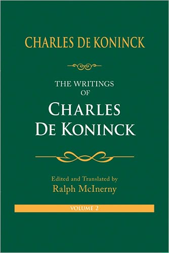 Cover for Charles De Koninck · The Writings of Charles De Koninck: Volume 2 (Hardcover Book) (2009)