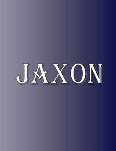 Cover for Rwg · Jaxon 100 Pages 8.5&quot; X 11&quot; Personalized Name on Notebook College Ruled Line Paper (Pocketbok) (2019)