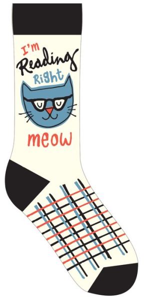 Cover for Gibbs Smith Publisher · I'm Reading Right Meow Socks (Trykksaker) (2019)