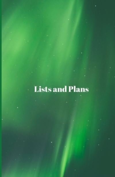 Cover for Grow Press · Lists and Plans (Paperback Book) (2019)
