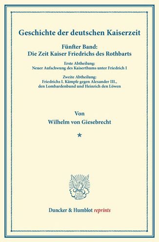 Cover for Giesebrecht · Geschichte der deutschen Ka (Bok) (2013)