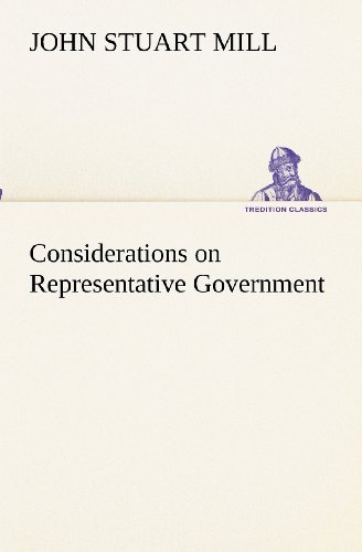 Cover for John Stuart Mill · Considerations on Representative Government (Tredition Classics) (Paperback Book) (2012)