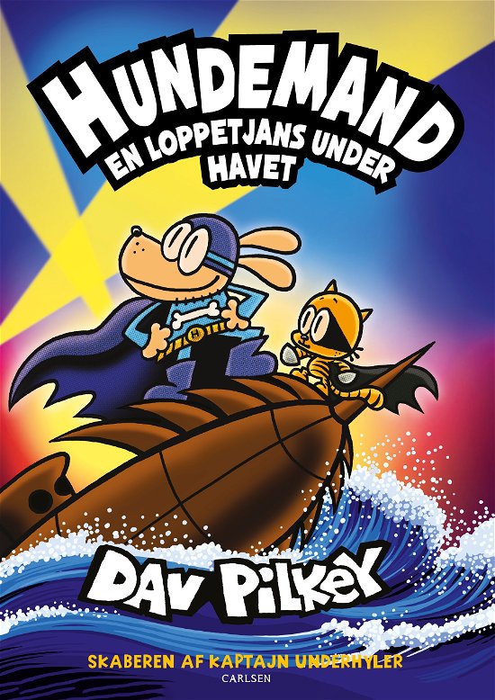 Cover for Dav Pilkey · Hundemand: Hundemand (11) - En loppetjans under havet (Bound Book) [1º edição] (2023)