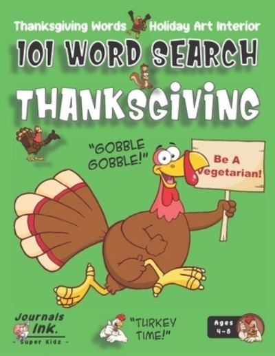 Thanksgiving Word Search Book for Kids Ages 4-8 - Sk - Bøger - Independently Published - 9798697477977 - 15. oktober 2020