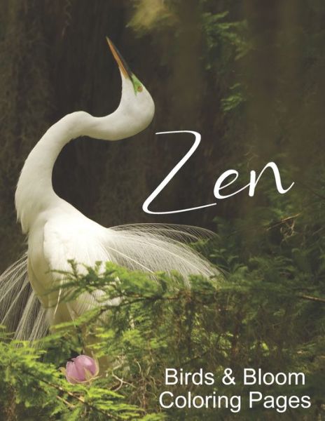 Cover for Banky Blessings · Zen Birds &amp; Bloom Coloring Pages (Paperback Book) (2021)