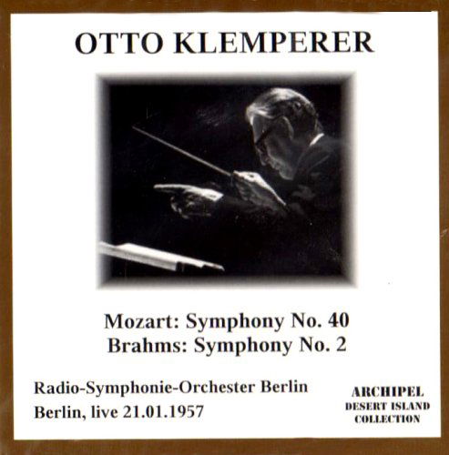 Cover for Mozart / Brahms / Klemperer · Symphony 40 &amp; 2 (CD) (2008)