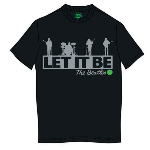 Cover for The Beatles · The Beatles Unisex T-Shirt: Rooftop (Back Print) (T-shirt) [size S] [Black - Unisex edition]