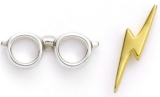 Cover for Figurine · Harry Potter: Sterling Silver Lightning Bolt &amp; Glasses Stud Earrings (Orecchini) (MERCH)