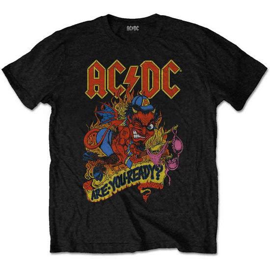 AC/DC Unisex T-Shirt: Are You Ready? - AC/DC - Koopwaar -  - 5056170640978 - 