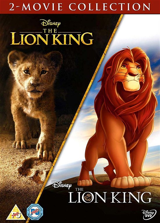 Cover for The Lion King 2 Movie Collecti · The Lion King (Live Action) / The Lion King (Animation) (DVD) (2019)