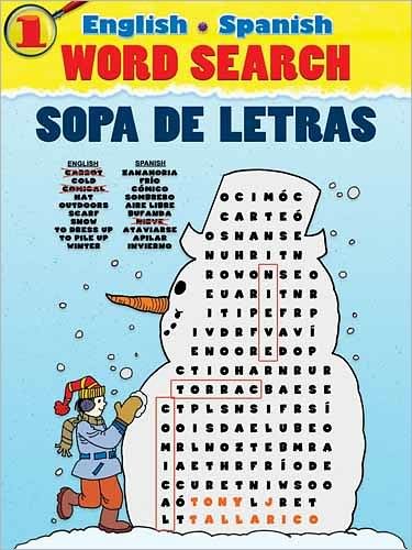 English-Spanish Word Search SOPA De Letras #1 - Dover Children's Language Activity Books - Tony J Tallarico - Produtos - Dover Publications Inc. - 9780486480978 - 28 de outubro de 2011