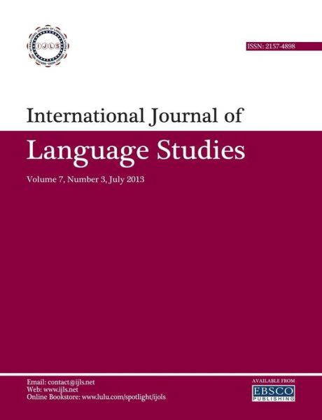 Cover for Mohammad Ali Salmani Nodoushan · International Journal of Language Studies (IJLS) - Volume 7 (3) (Book) (2013)