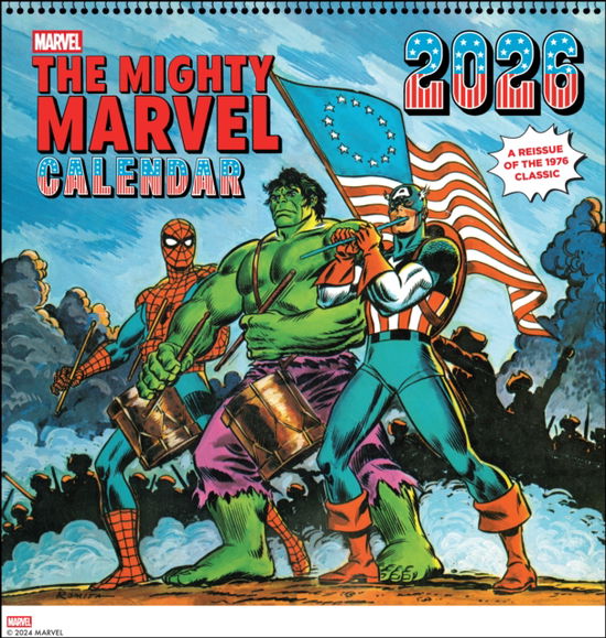 Cover for Marvel Entertainment · Mighty Marvel 2026 Wall Calendar: A Reissue of the 1976 Classic (Kalender) (2025)