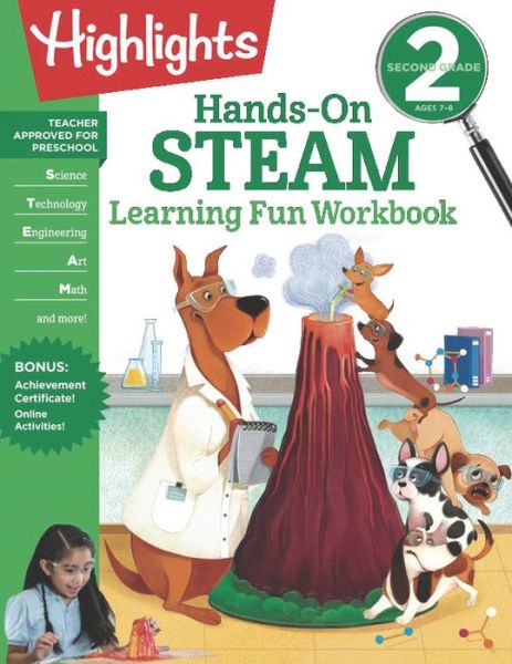 Cover for Highlights Learning · Second Grade Hands-On STEAM Learning Fun Workbook - Highlights Learning Fun Workbooks (Paperback Book) (2021)