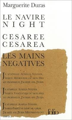 Cover for Marguerite Duras · Navire Night (Folio) (Paperback Bog) (1989)