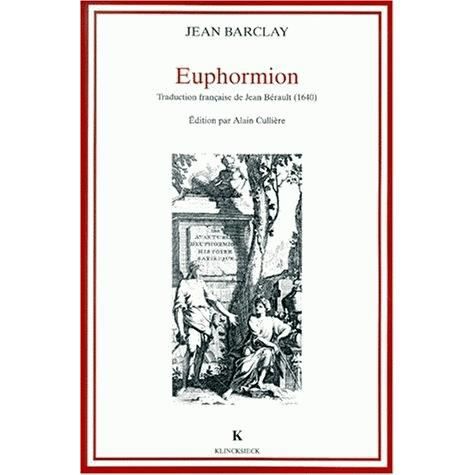 Euphormion - Barclay - Books - Klincksieck - 9782252032978 - February 1, 2000