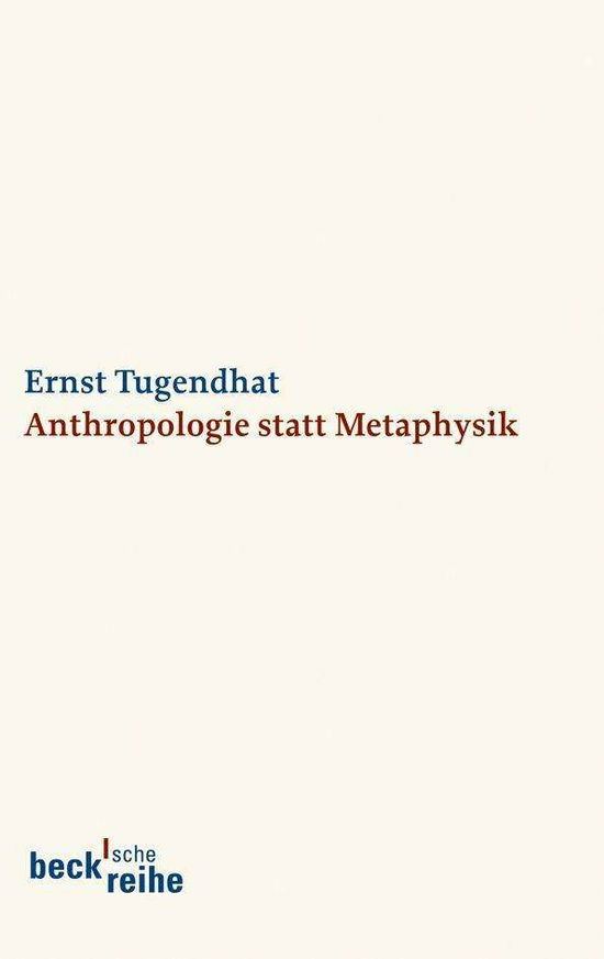 Cover for Ernst Tugendhat · Tugendhat.Anthropologie (Book)