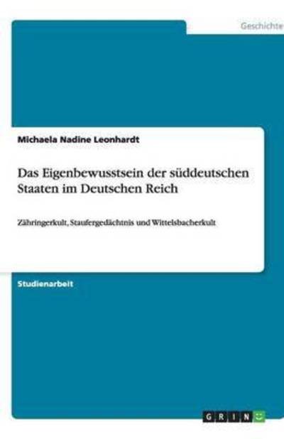 Cover for Leonhardt · Das Eigenbewusstsein der südd (Book)