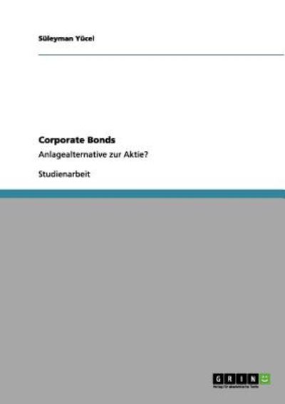 Cover for Yücel · Corporate Bonds (Book) [German edition] (2013)