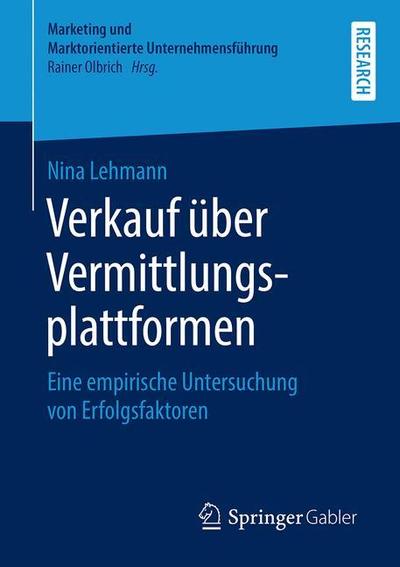 Cover for Lehmann · Verkauf ueber Vermittlungsplattformen (Bok) [1. Aufl. 2019 edition] (2019)