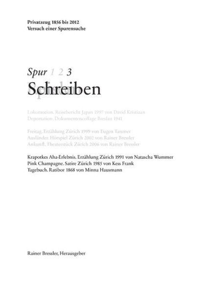 Cover for Rainer Bressler · Spur 3 Schreiben (Paperback Book) (2013)