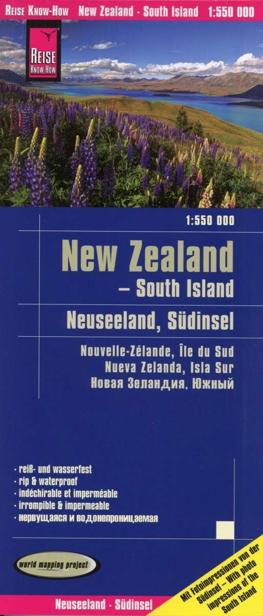 Cover for New Zealand - South Island (1:550.000) (Map) (2018)