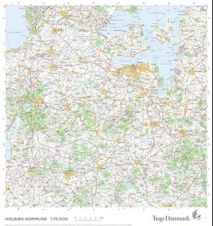 Cover for Trap Danmark · Trap Danmark: Falset kort over Holbæk Kommune (Kort) [1. udgave] (2022)