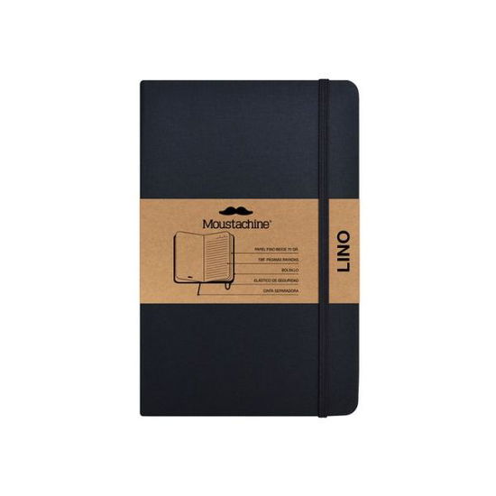 Cover for Moustachine · Moustachine Classic Linen Pocket Black Ruled Flex (Book) (2024)