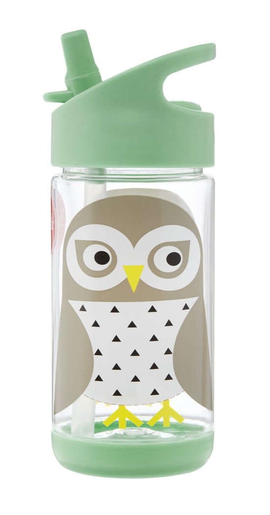 Cover for 3 Sprouts · Water Bottle - Mint Owl (Toys)