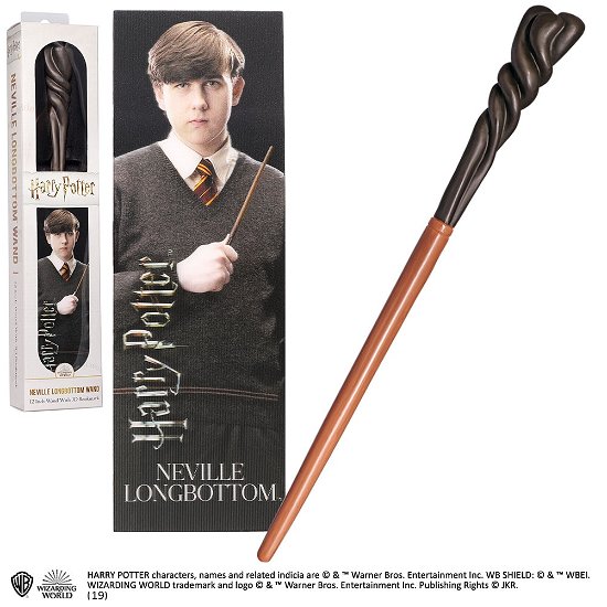 Neville Longbottom Wand with 3D bookmark ( NN6320 ) - Harry Potter - Mercancía - NOBLE COLLECTION UK LTD - 0849421005979 - 2023