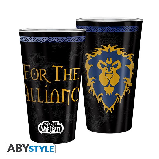 World Of Warcraft - Large Glass - 400Ml - Alliance - Abystyle - Merchandise -  - 3665361041979 - 7. februar 2019