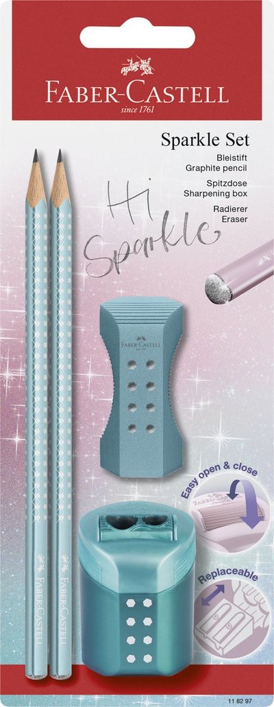 Cover for Faber-castell · FABER-CASTELL Grip Sparkle Bleistift-Set B ocean m (N/A)