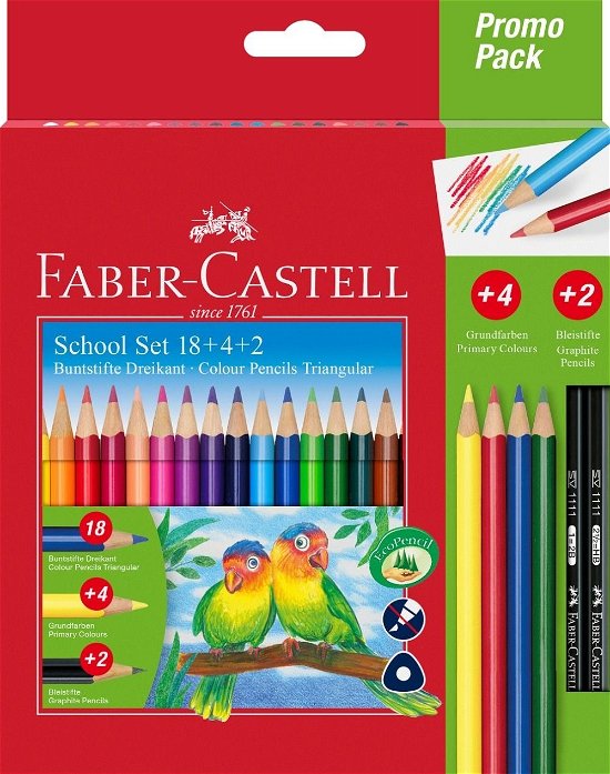 Cover for Faber-castell · Triangular Pencils Promo Pack 18+4+2 (201597) (Toys)