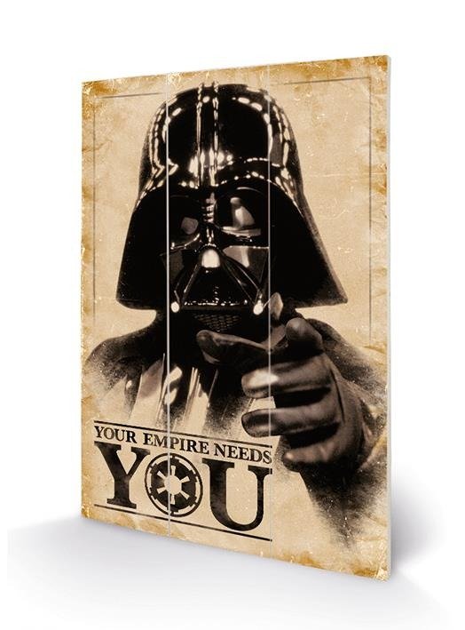 STAR WARS - Your Empire Needs You - Wood Print 20x - Star Wars - Produtos -  - 5051265845979 - 